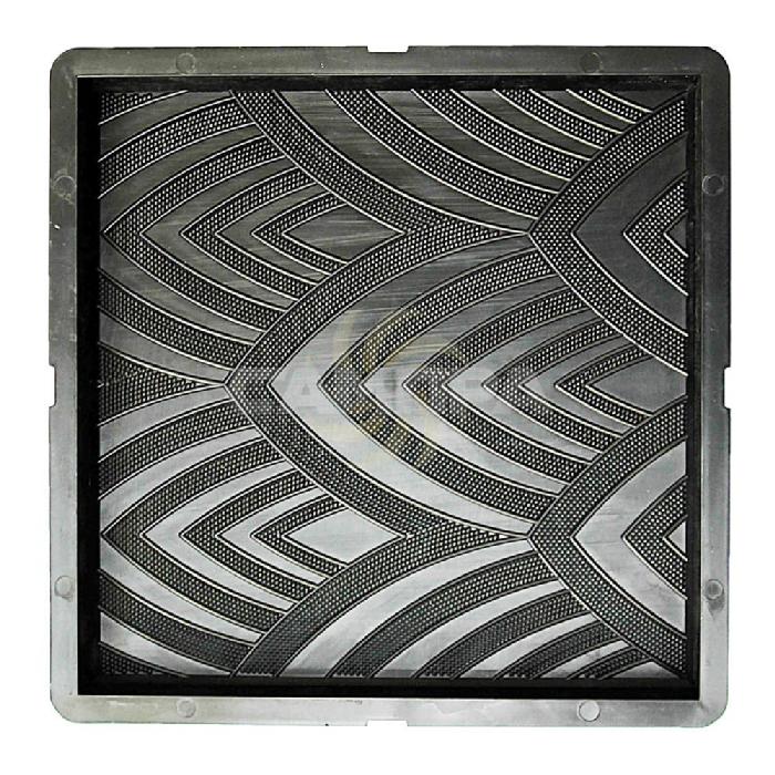 Форма для тротуарной плитки С17 Квадрат Лотос 30х30х3 см фото 1