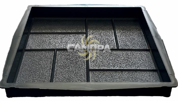 Форма для тротуарной плитки 8 кирпичей (кр.шагрень) фото 2