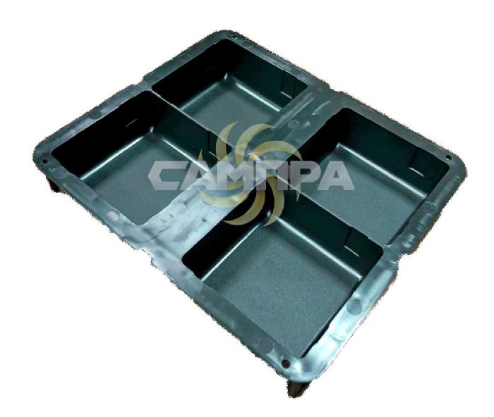 Форма для тротуарной плитки 10х10х4,5 шагрень фото 2